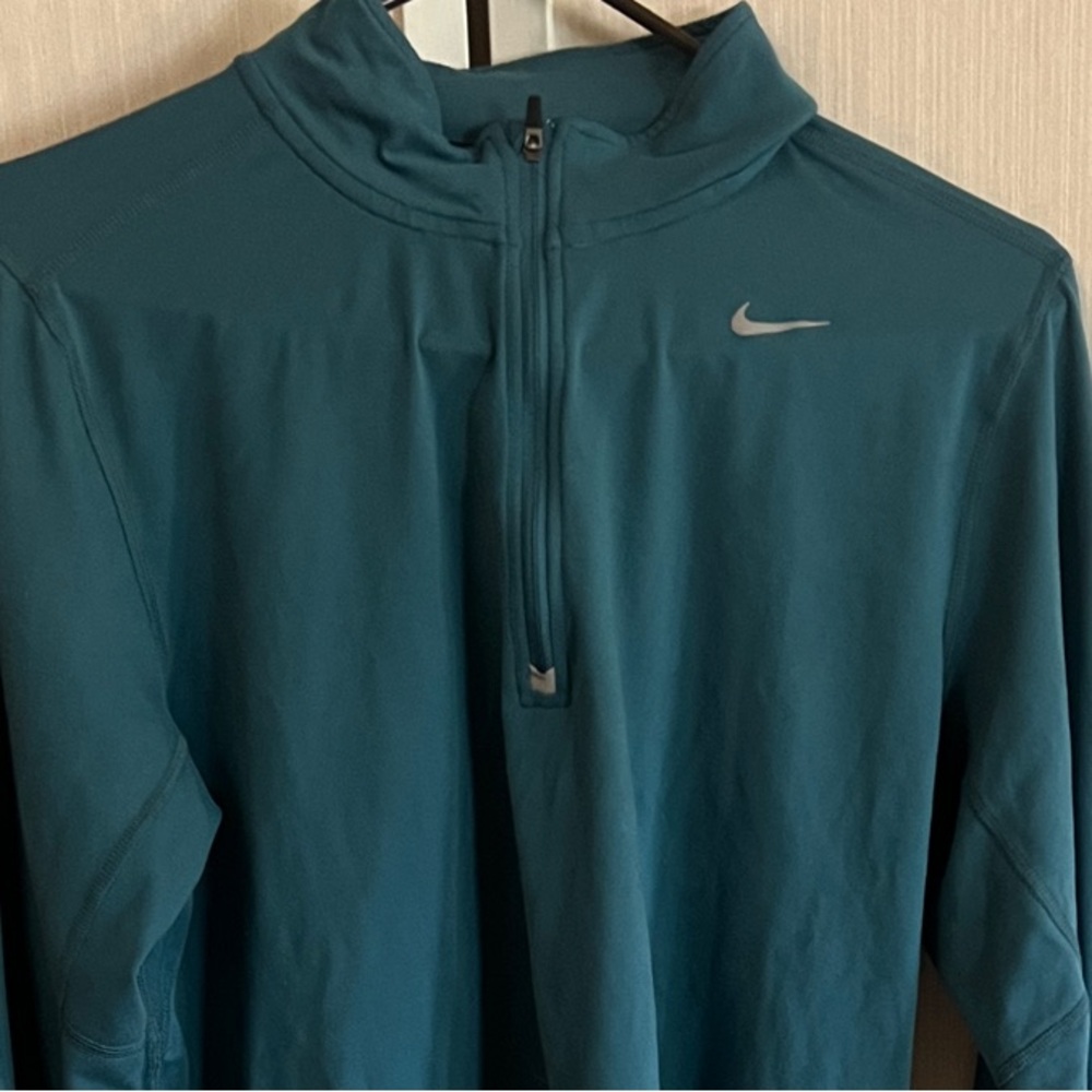 Nike Teal Long-Sleeve Half-Zip Training Top